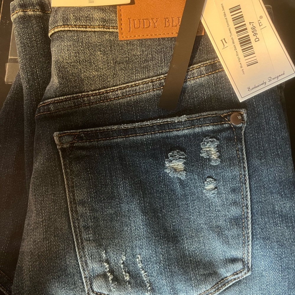 Judy Blue Distressed Denim Jeans